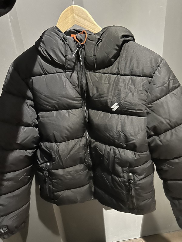 Doudoune noir superdry cheap