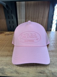 Casquette rose pale VON DUTCH