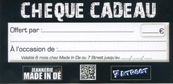 CHEQUE CADEAU
